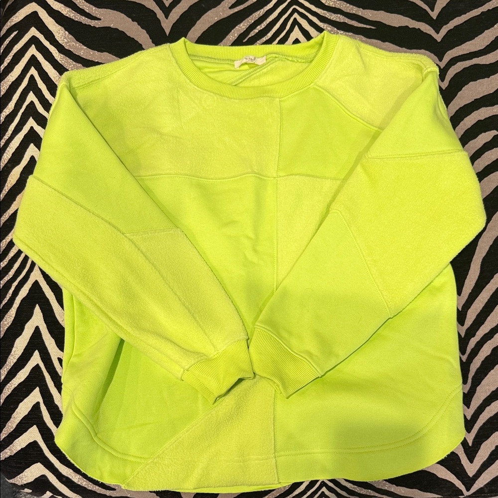 Lime Green Women's Oversized Sweatshirt